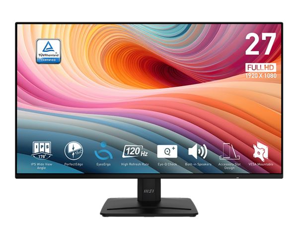Monitor 27 MSI PRO MP271A E2 FHD IPS 120Hz 1ms HDMI DP VGA